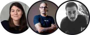Maggie Appleton, Gustavo Henrique, David Gil
